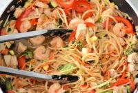 Keto Firecracker Noodles: Shrimp & Pork Thai Style