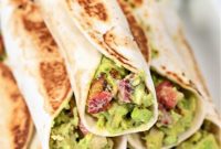 Keto Avocado Chicken Strawberry Roll Ups