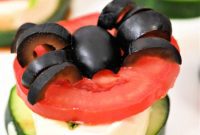 Creepy Crawly Keto Caprese Cucumber Spiders