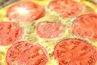 Savory Crustless Low Carb Tomato Quiche