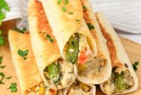 Keto Crispy Chicken Pot Pie Pinwheels