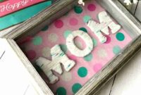DIY Yarn Wrapped Letters For Mom