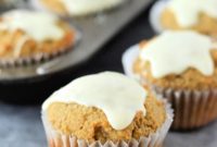 Spiced Keto Gingerbread Muffins with Creamy Icing