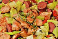 Sticky Honey Garlic Keto Skillet Chicken and Sausage