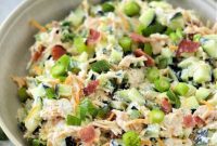 Creamy Keto Jalapeño Popper Chicken Cucumber Salad