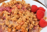 Keto Raspberry Crumble