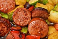 Sizzling Keto Kung Pao Kielbasa
