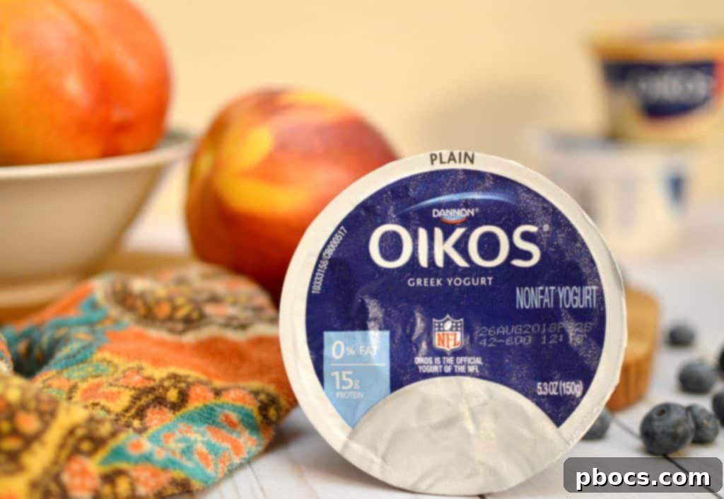 Easy Blueberry Peach Parfait