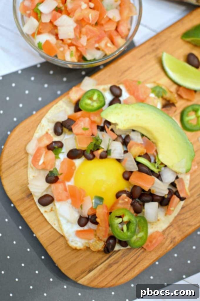 Black Bean Breakfast Taco Ingredients Close-up of fresh Black Bean Breakfast Tacos ingredients laid out