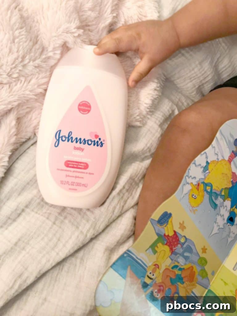 Mom reading to her toddler during the bedtime routine