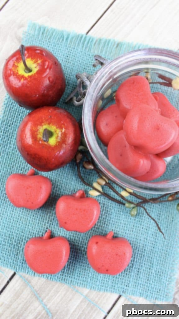 Craft Your Own Apple Lotion Bars 8 Silicone molds filled with apple lotion bars chilling in a refrigerator to set and harden.