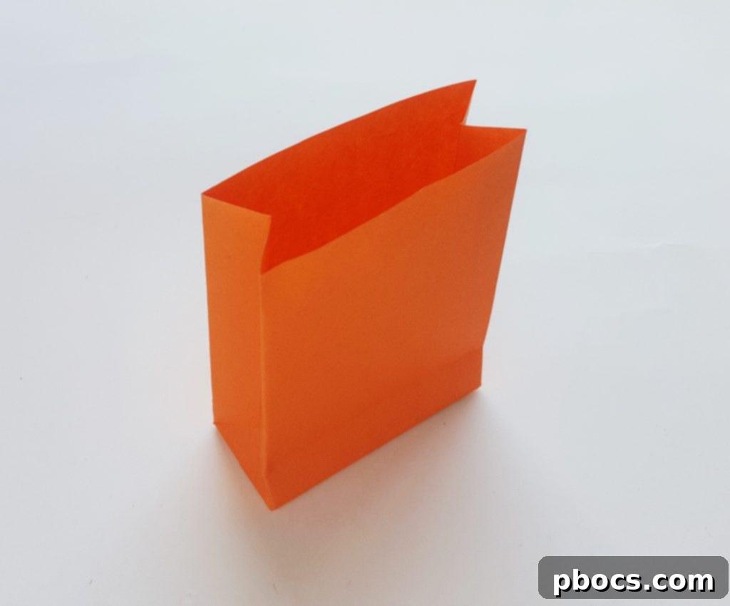 Easy Pumpkin Treat Bag Craft