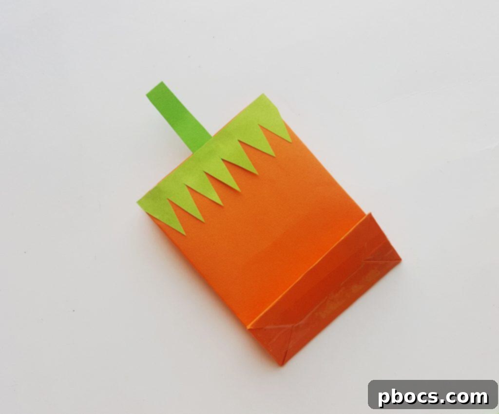 Easy Pumpkin Treat Bag Craft