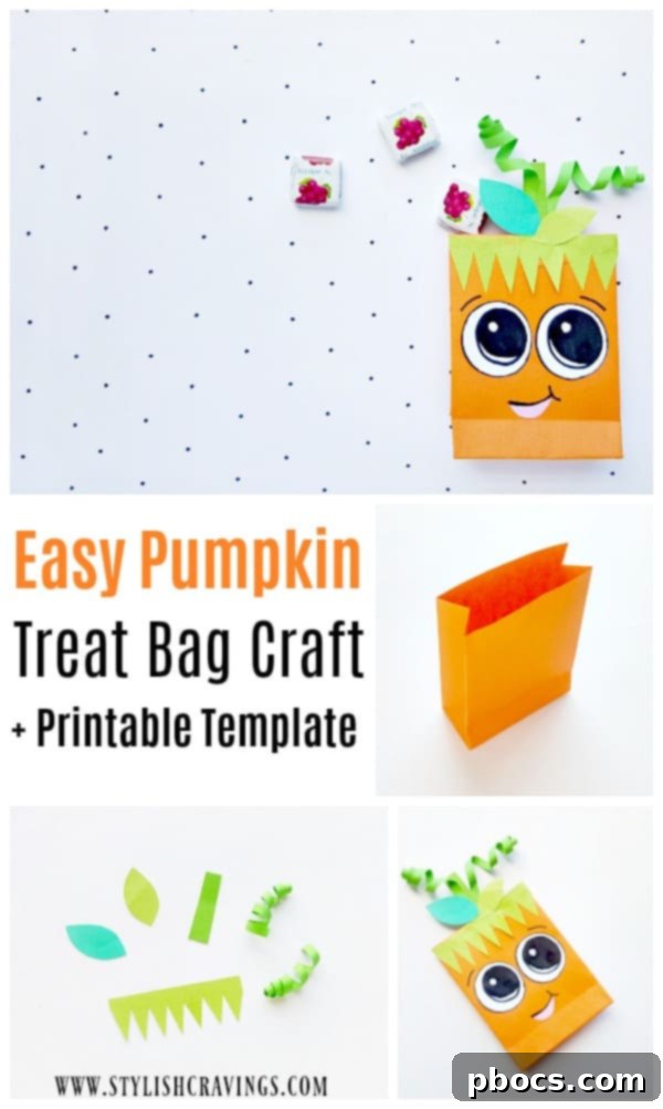 Easy Pumpkin Treat Bag Craft