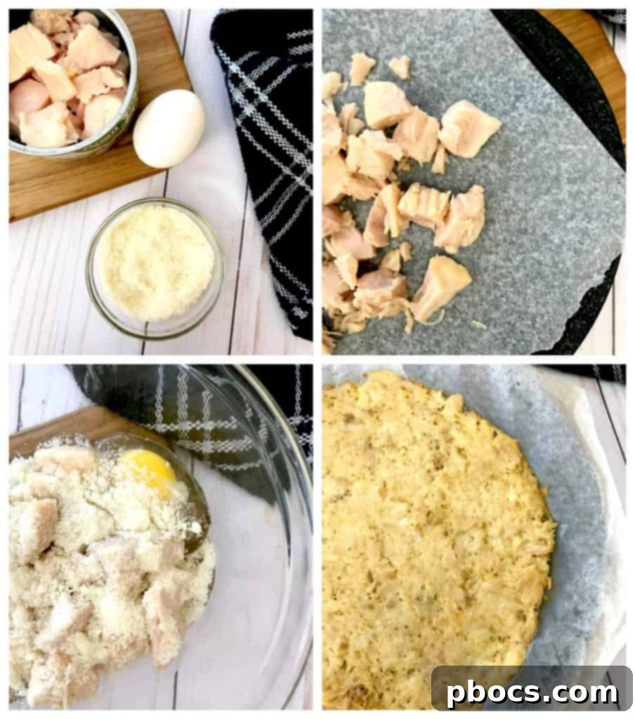 Perfect Keto Chicken Pizza Crust 4 Preparing the Keto Chicken Pizza Crust