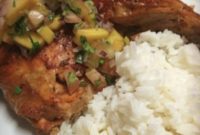Spanish-Style Roasted Chicken with Fresh Mango Salad