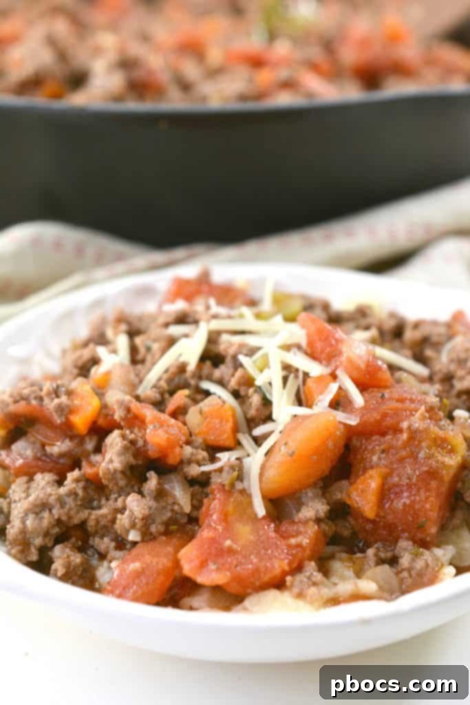 Healthy and delicious Keto Spaghetti Bolognese for dinner