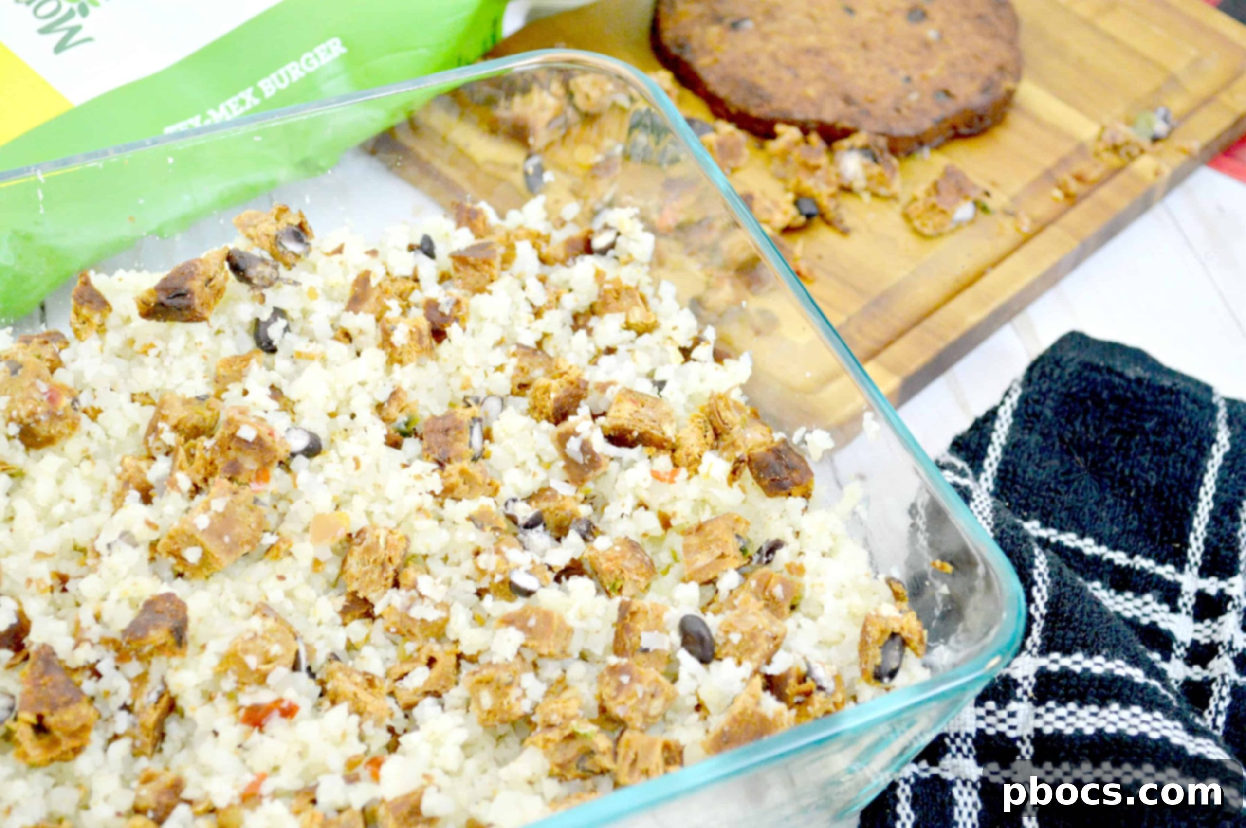 Gooey Tex-Mex Fiesta Bake 6 Topping Cheesy Tex Mex Casserole with cheese