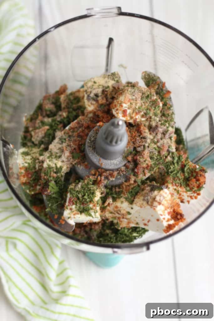 Processed bacon for coating the cheese balls