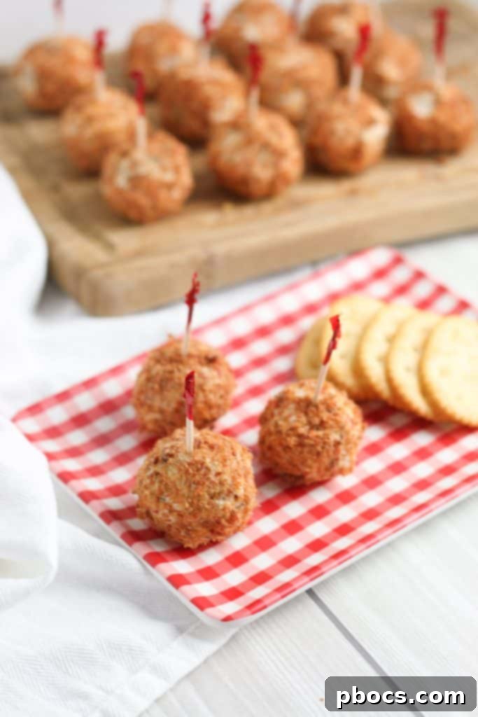 Final presentation of Bacon Cheese Ball Bites