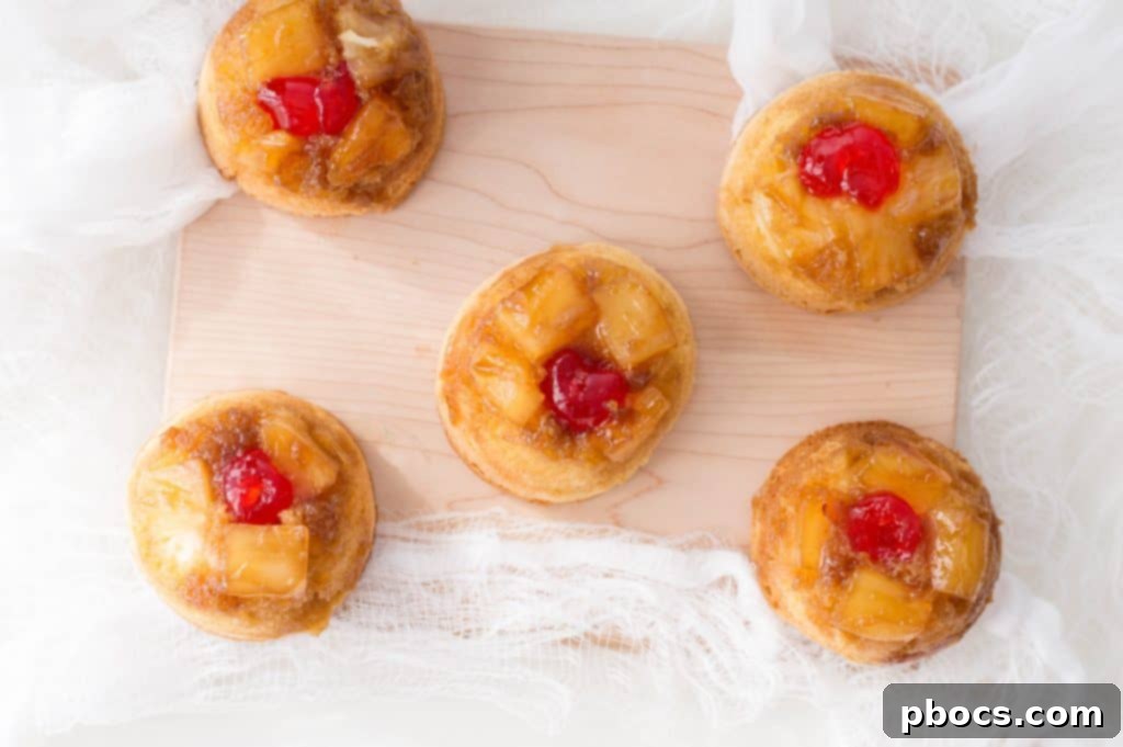 Easy Individual Pineapple Upside Down Cakes