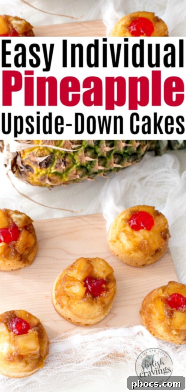 Easy Individual Pineapple Upside-Down Cakes