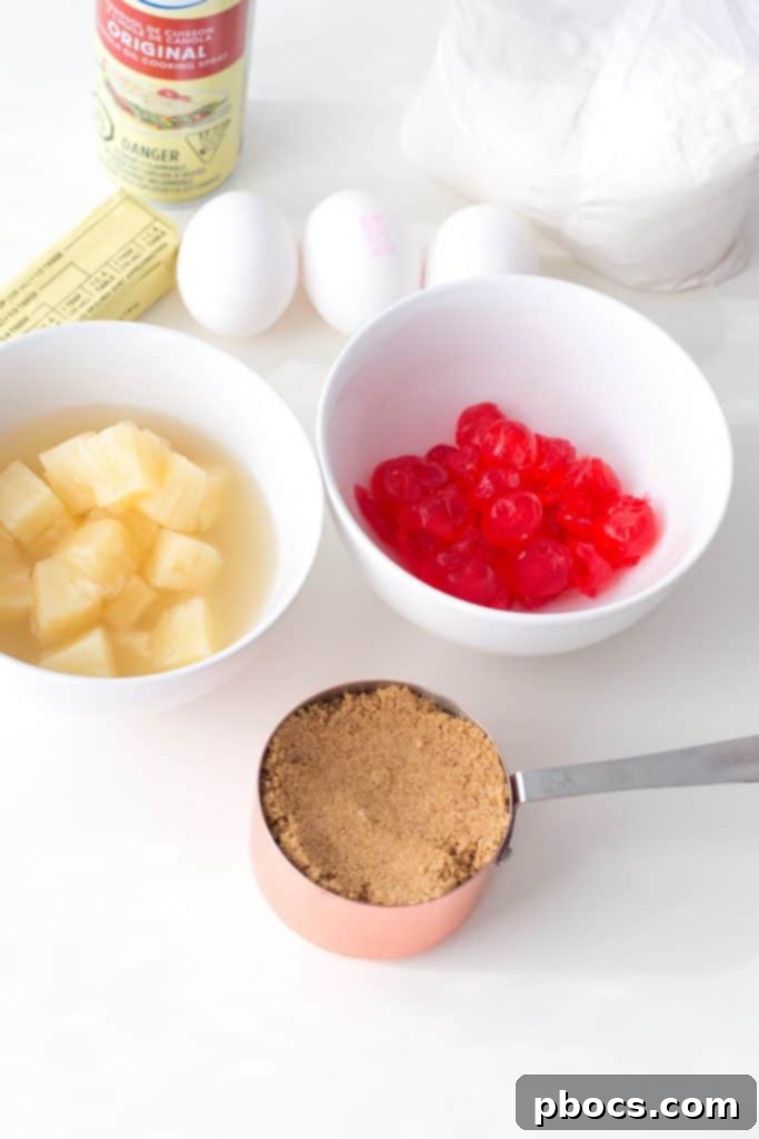 Easy Individual Pineapple Upside Down Cakes