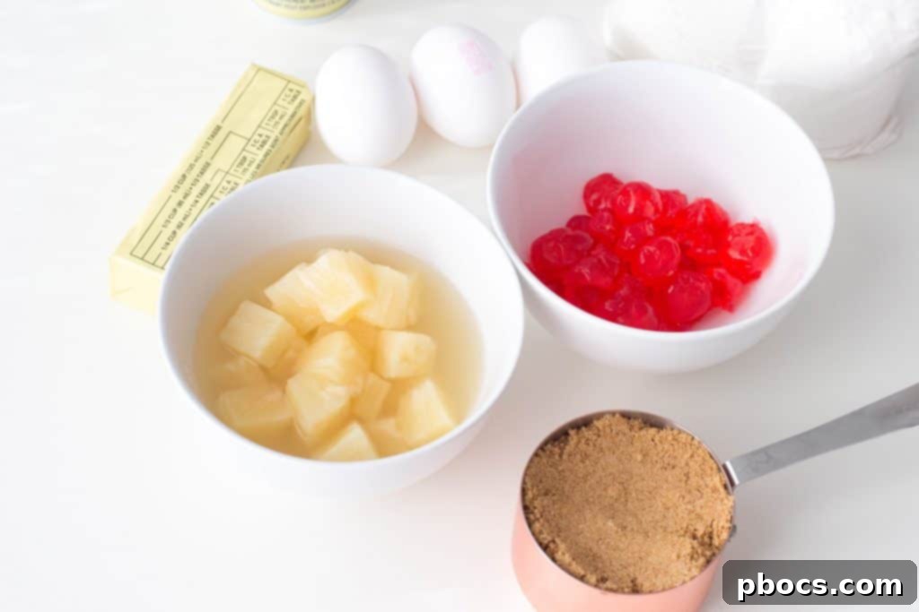 Easy Individual Pineapple Upside Down Cakes