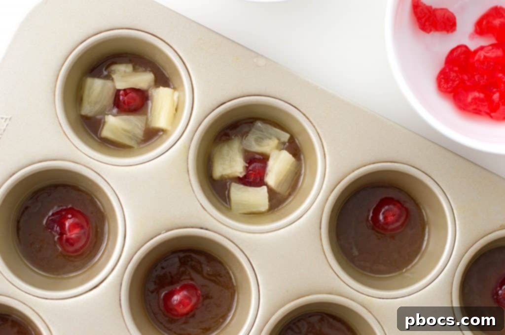 Easy Individual Pineapple Upside Down Cakes
