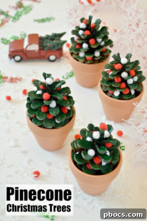 Pinecone Christmas Trees