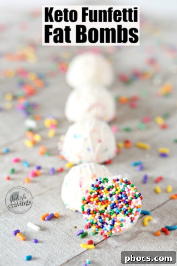 Keto Confetti Bliss Bites 2 Delicious Keto Funfetti Fat Bombs for a Low Carb Treat
