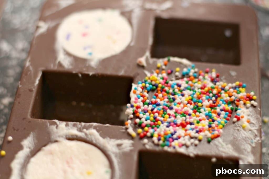 Keto Confetti Bliss Bites 6 Mixing all ingredients for a smooth Keto Funfetti Fat Bomb mixture