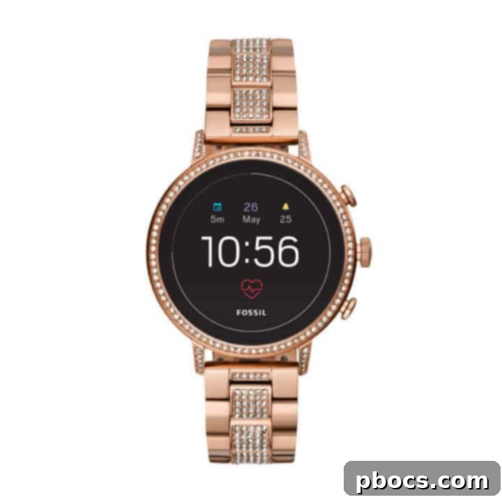Fossil Gen 4 Venture HR Smartwatch for women, combining style and smart features