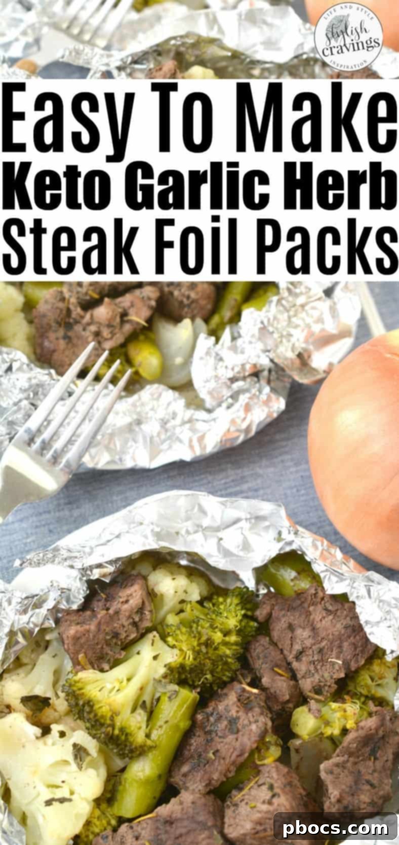 Keto Steak Foil Dinners 6 Pin this Easy Keto Steak Foil Packet Recipe for Later