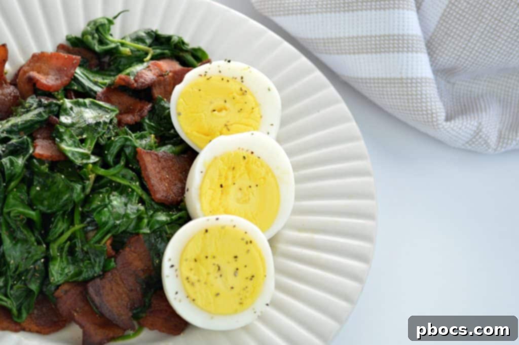 Wilted Spinach and Crispy Bacon Salad 3 Warm Spinach & Bacon Salad