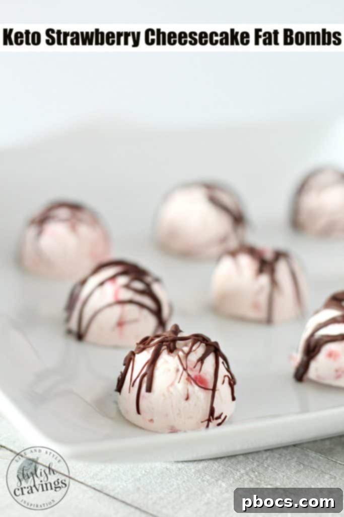 Delicious Keto Strawberry Cheesecake Fat Bombs