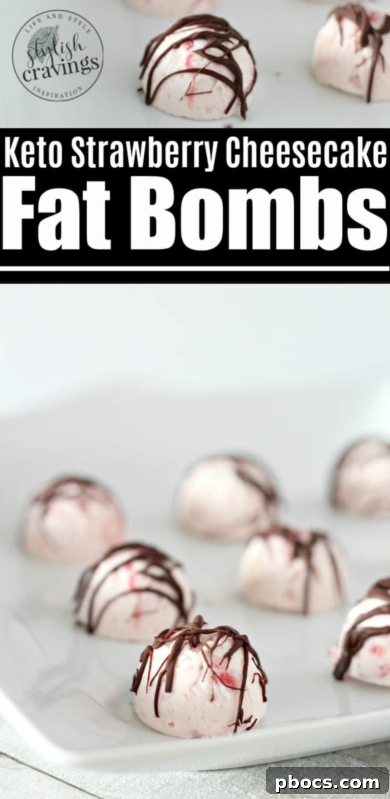 Pin for later: Keto Strawberry Cheesecake Fat Bombs