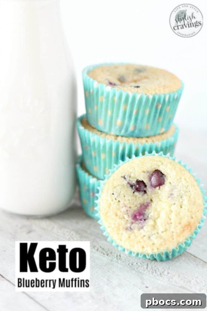 Fluffy Keto Blueberry Muffins 2 Keto Blueberry Muffins