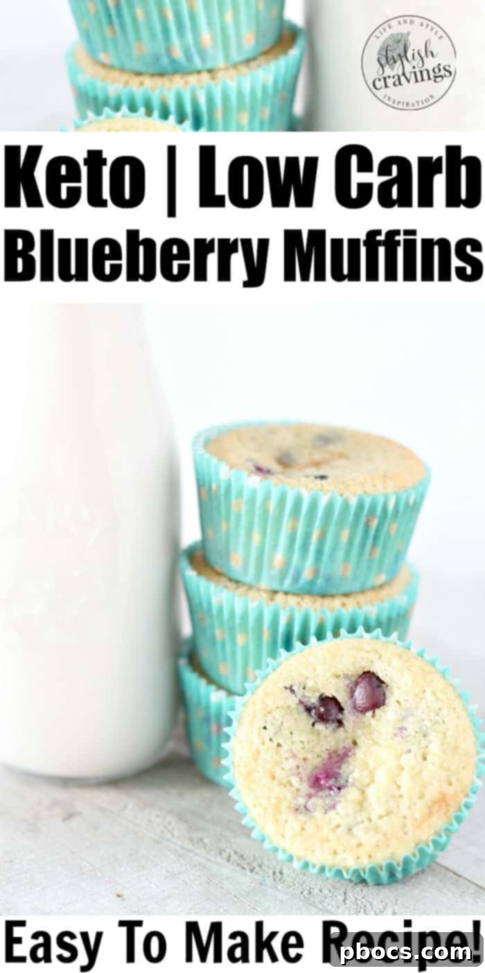 Made from scratch keto blueberry muffins are deliciously moist and easy to make! Prep and bake these low carb muffins in less than 30 minutes! Keto Blueberry Muffins