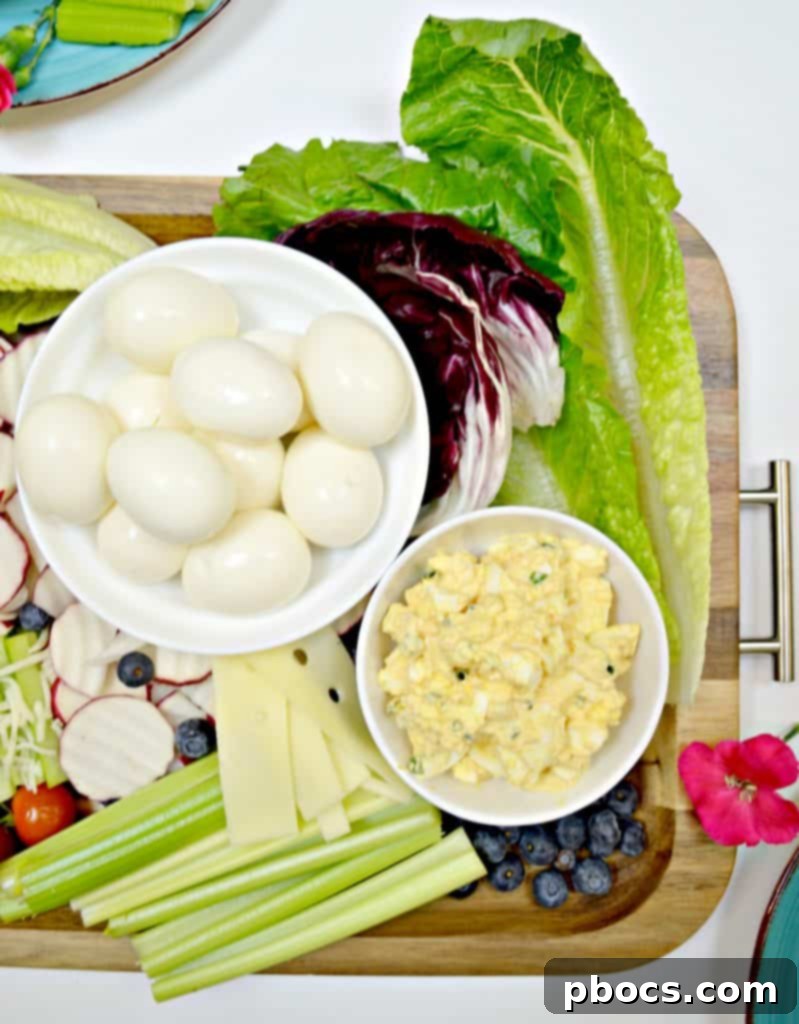 Final shot of a full, abundant low carb party platter, ready for guests.