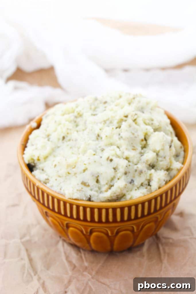 Creamy Keto Cauliflower Mash 5 Ingredients for Keto Cauliflower Mashed Potatoes including a jar of pesto.