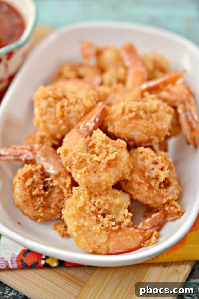 Platter of Keto Fried Shrimp