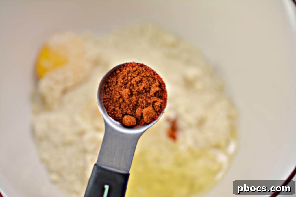 Mixing the Keto Shrimp Batter