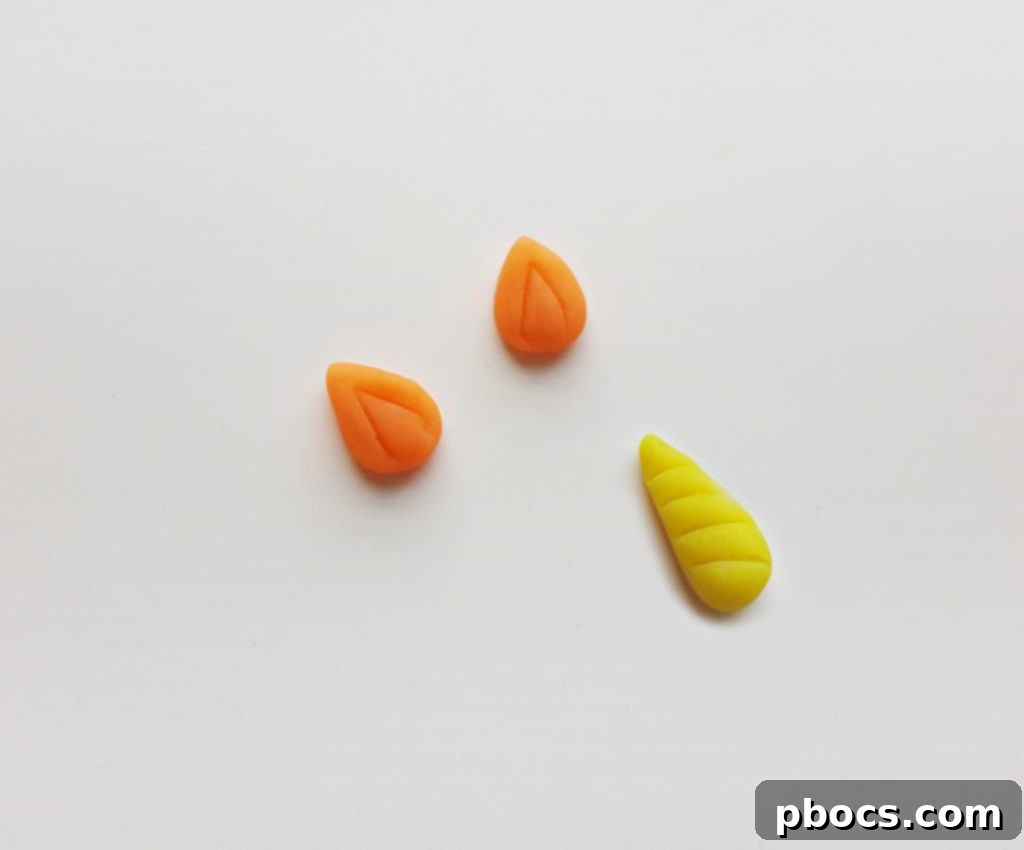 Craft Your Magical Clay Unicorn 13 Shaping Clay Unicorn Ears and Horn