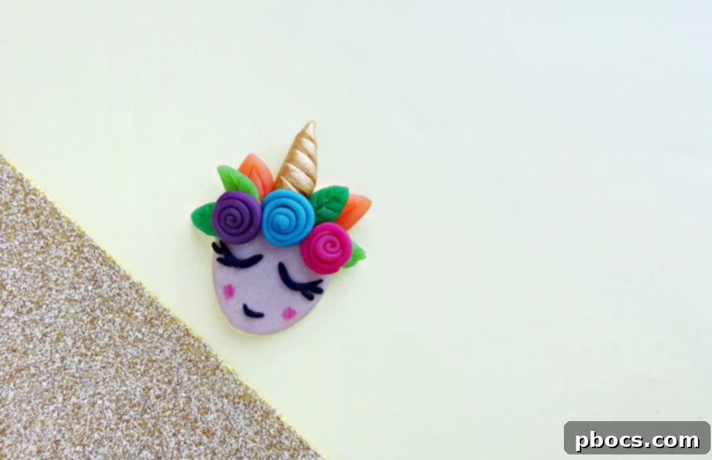Craft Your Magical Clay Unicorn 20 Finished Easy Clay Unicorn Craft with Blush and Lips