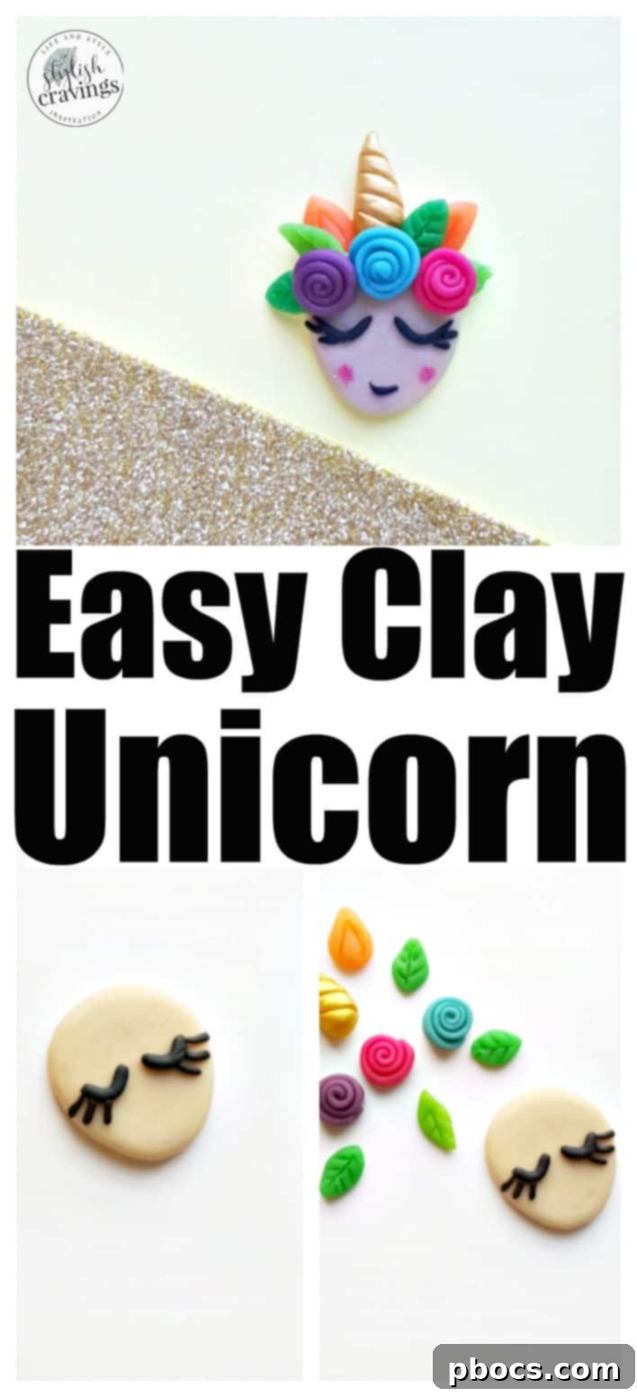 Craft Your Magical Clay Unicorn 21 Easy Clay Unicorn Craft - Pin for Later Image