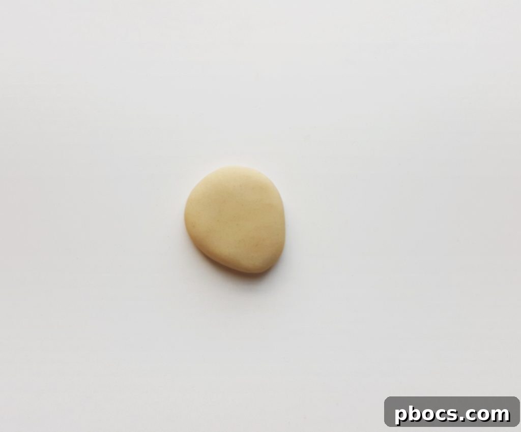 Craft Your Magical Clay Unicorn 7 Shaping the Unicorn Head into an Oblong Form