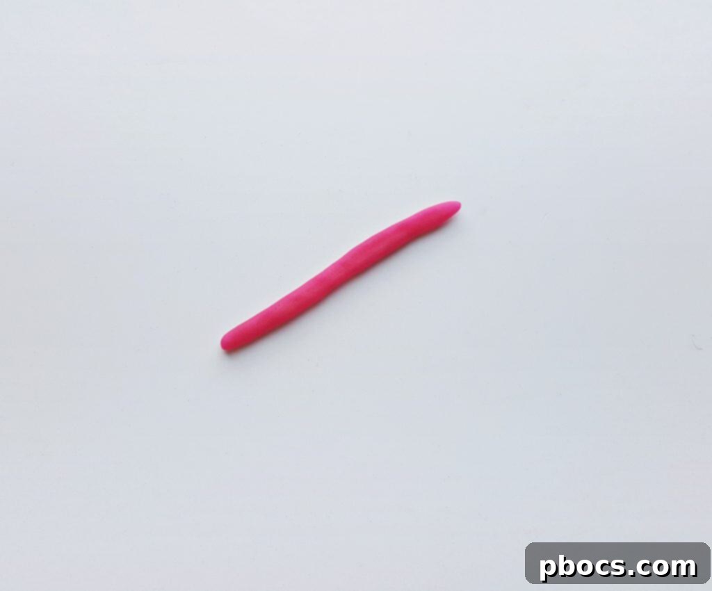 Craft Your Magical Clay Unicorn 9 Preparing Clay for Swirly Flowers