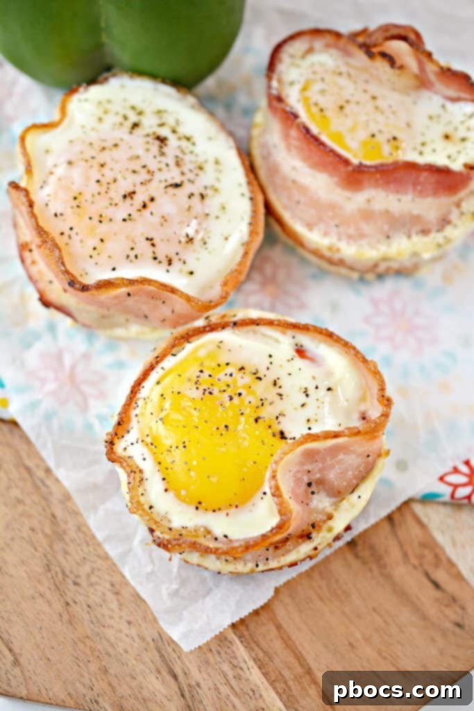 Keto Bacon and Egg Muffins 2 Keto Bacon Egg Cups