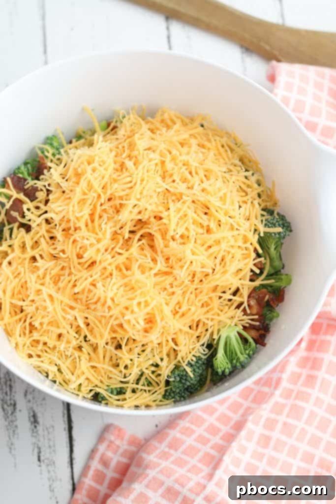 Adding Sunflower Seeds to Broccoli Salad